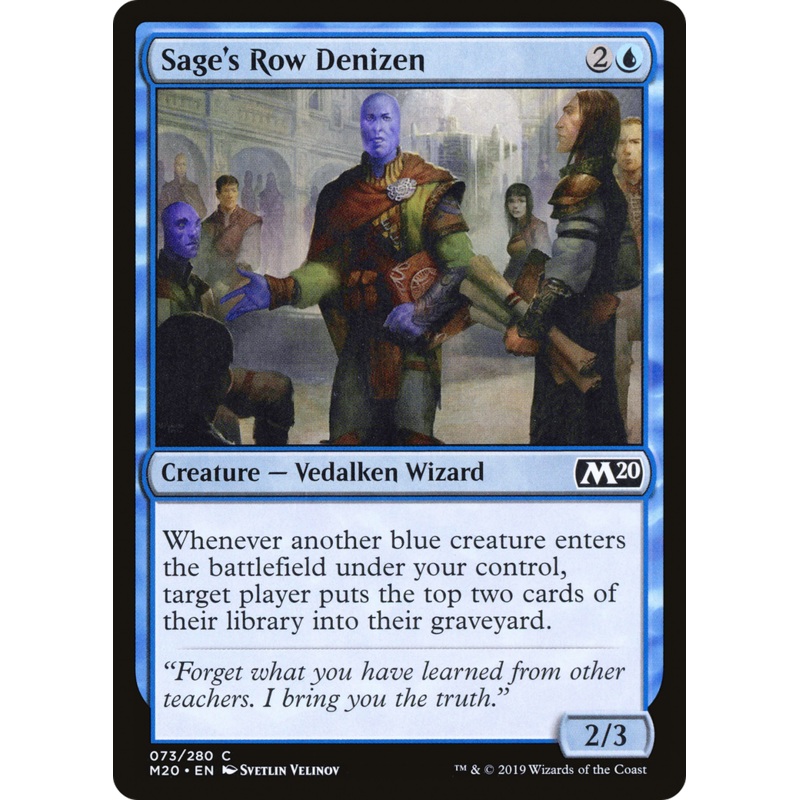 Sage's Row Denizen (M20-073) - Core Set 2020