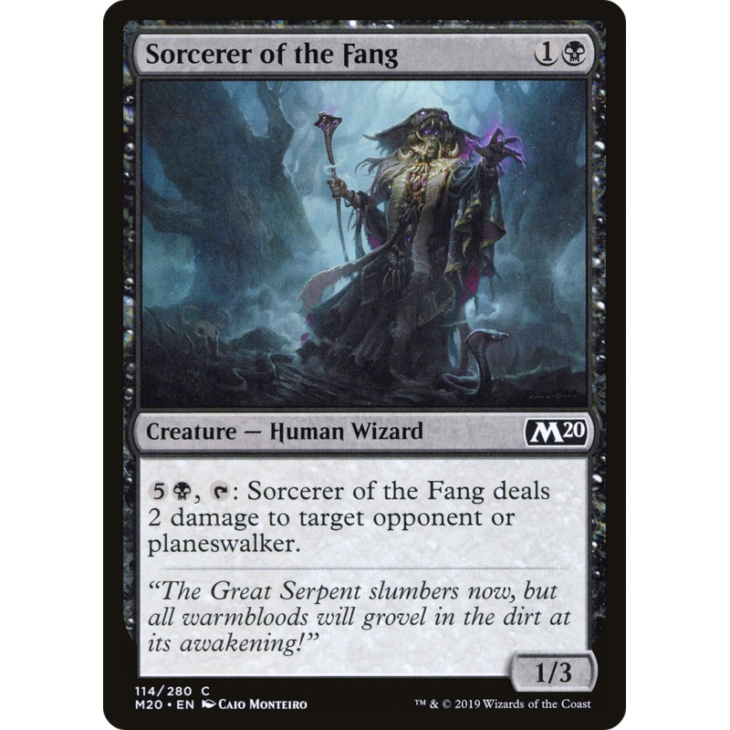 Sorcerer of the Fang (M20-114) - Core Set 2020 Foil