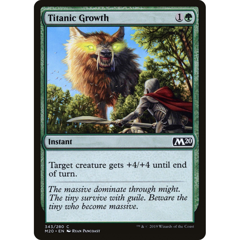 Titanic Growth (M20-343) - Core Set 2020