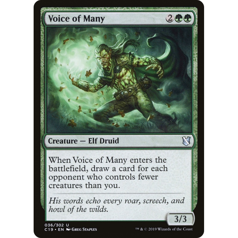 Voice of Many (C19-036) - Commander 2019