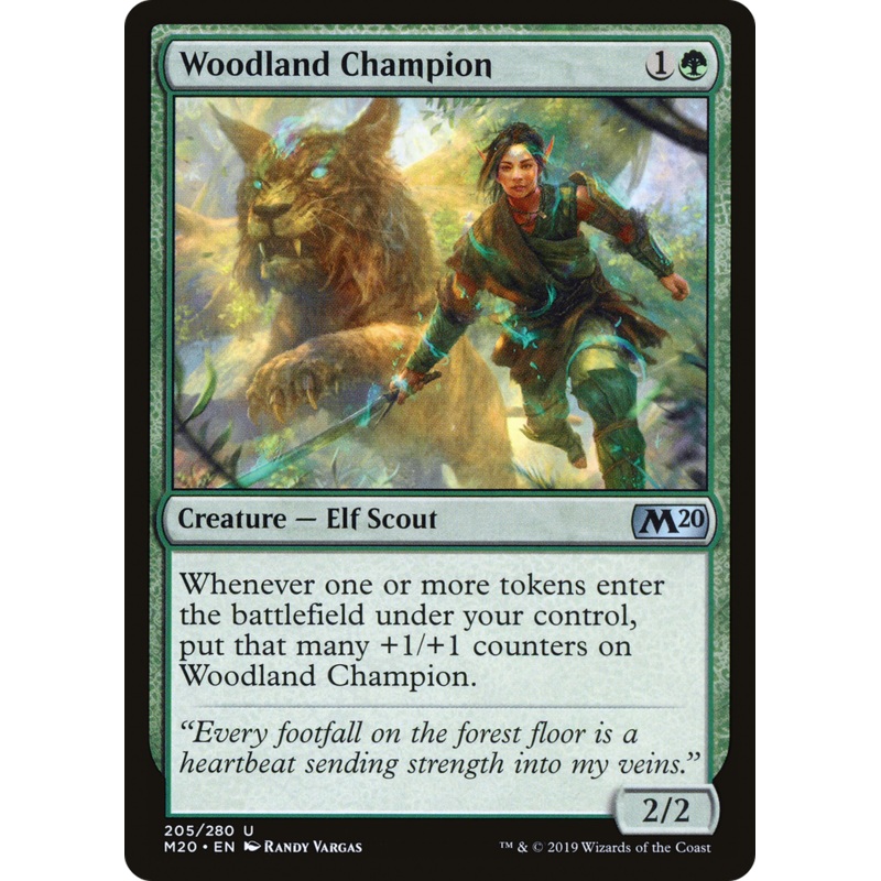 Woodland Champion (M20-205) - Core Set 2020 Foil