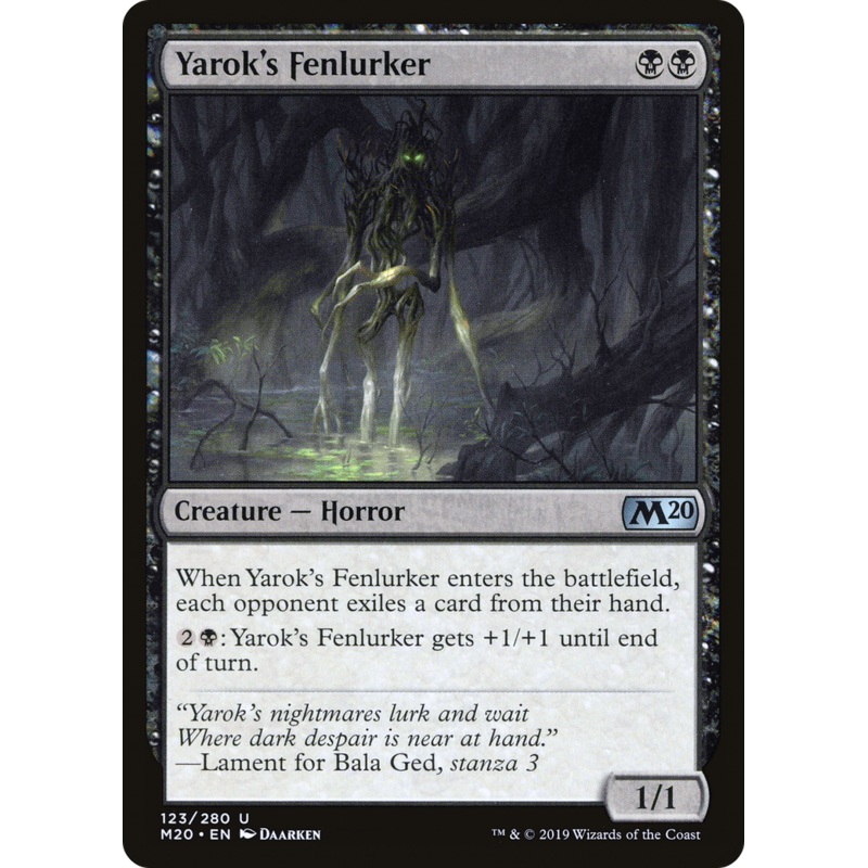 Yarok's Fenlurker (M20-123) - Core Set 2020 Foil