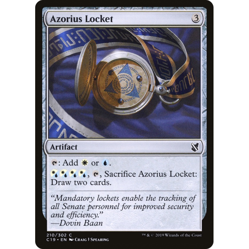 Azorius Locket (C19-210) - Commander 2019