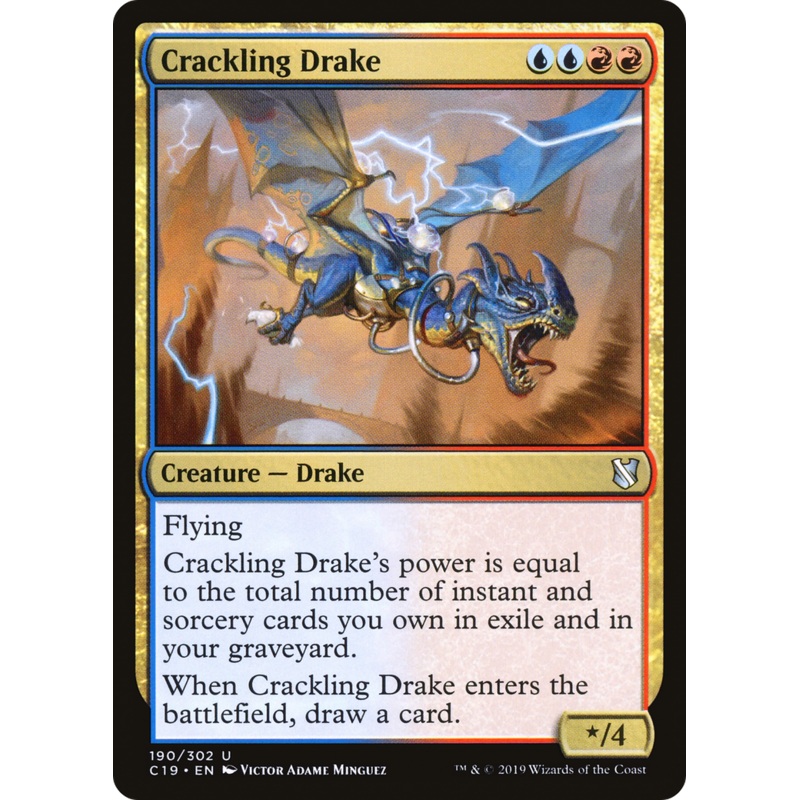 Crackling Drake (C19-190) - Commander 2019
