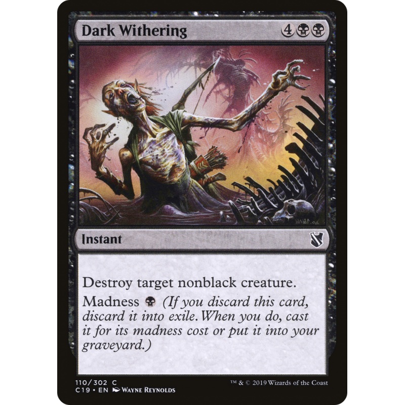 Dark Withering (C19-110) - Commander 2019