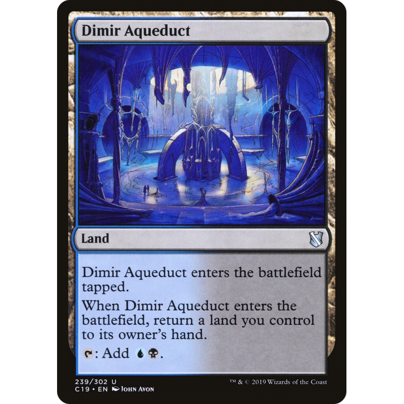 Dimir Aqueduct (C19-239) - Commander 2019