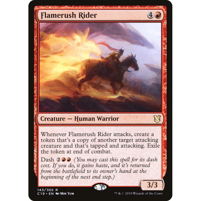 Flamerush Rider (C19-143) - Commander 2019