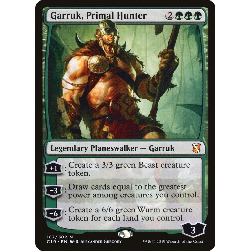 Garruk, Primal Hunter (C19-167) - Commander 2019