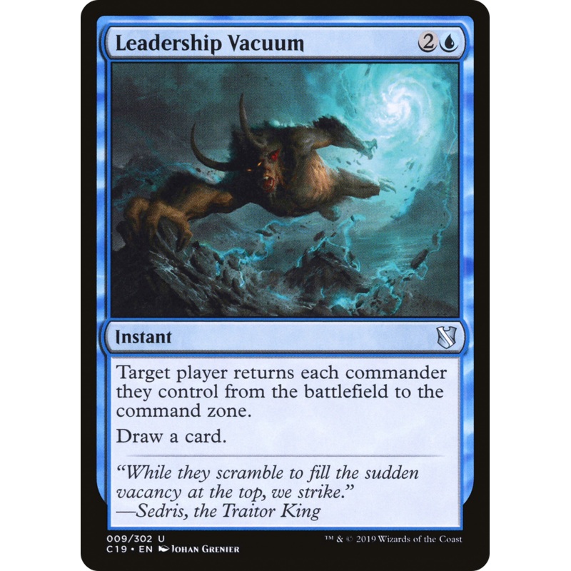 Leadership Vacuum (C19-009) - Commander 2019