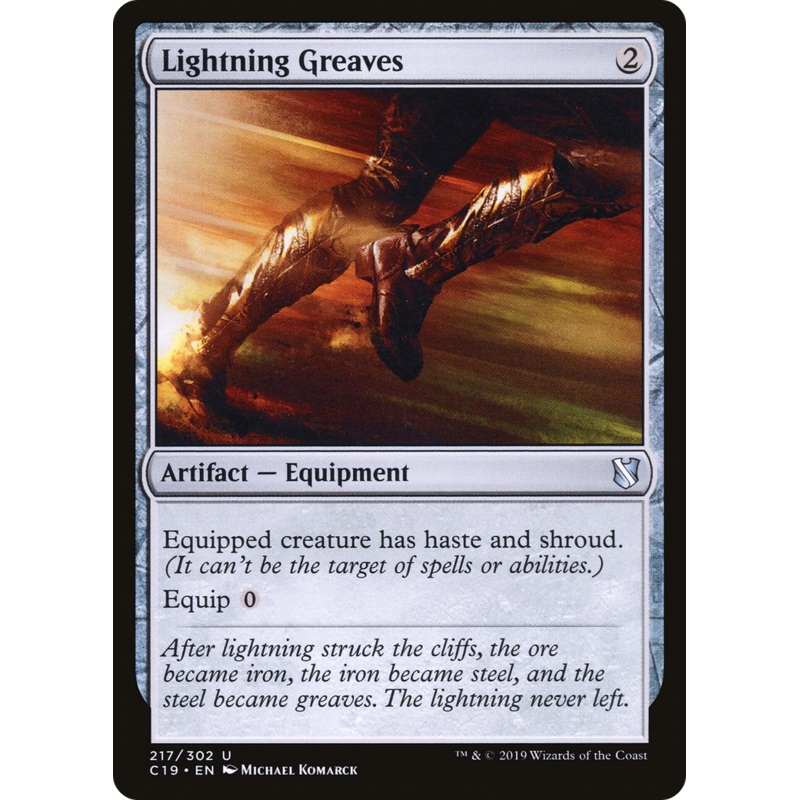 Lightning Greaves (C19-217) - Commander 2019