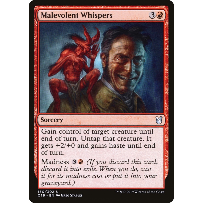 Malevolent Whispers (C19-150) - Commander 2019