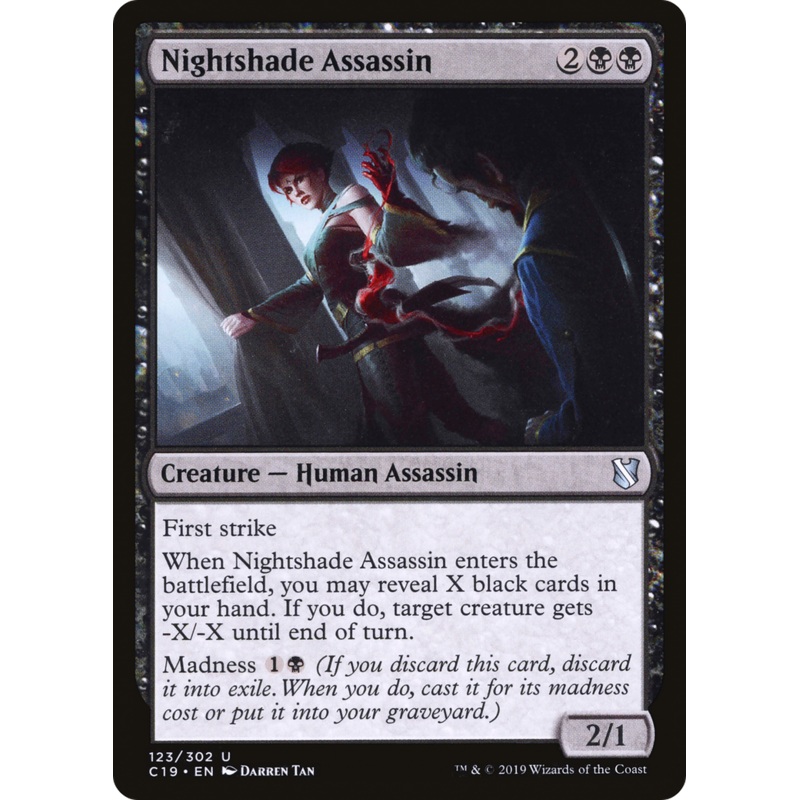 Nightshade Assassin (C19-123) - Commander 2019