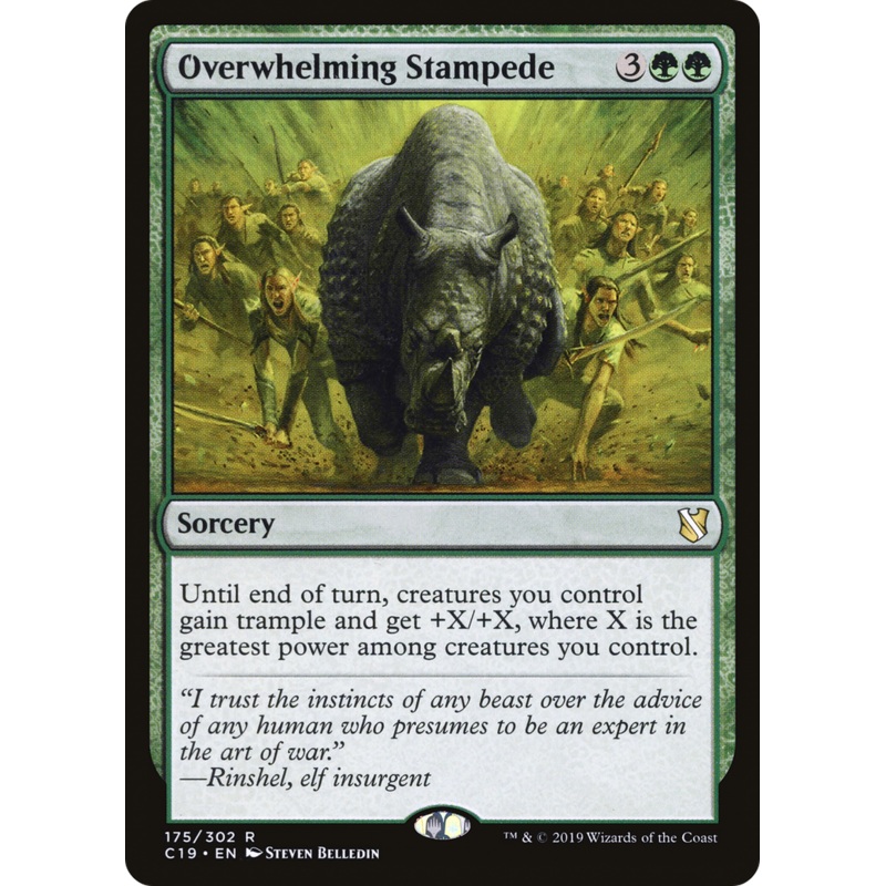Overwhelming Stampede (C19-175) - Commander 2019