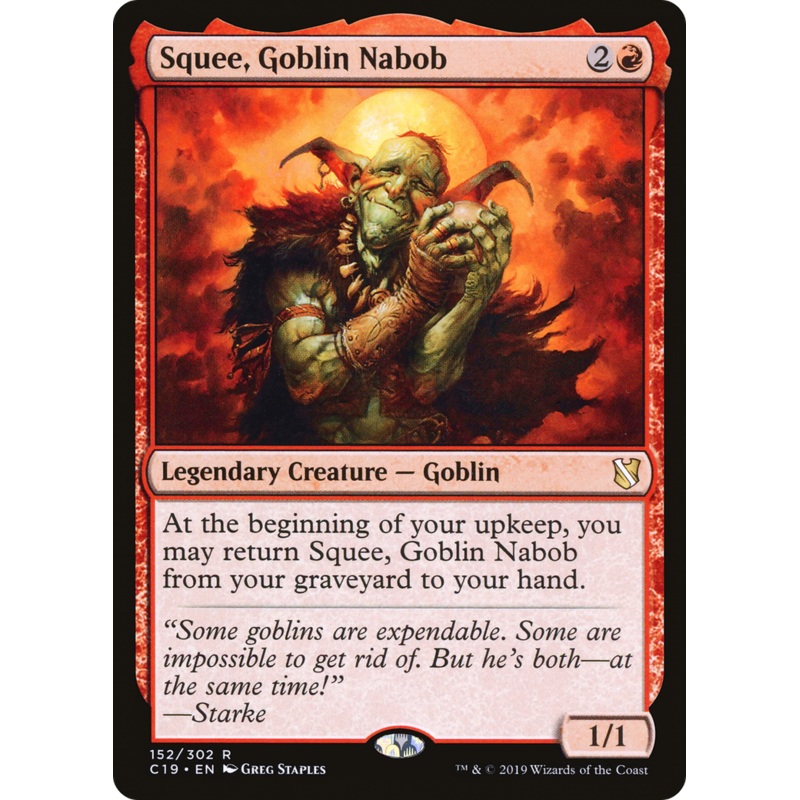 Squee, Goblin Nabob (C19-152) - Commander 2019