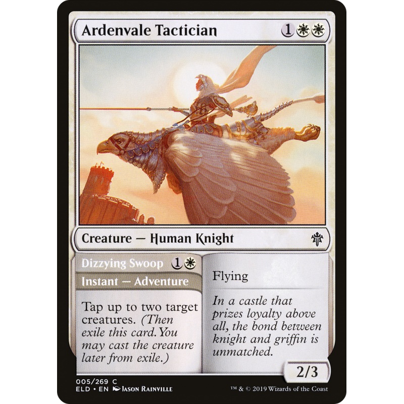 Ardenvale Tactician // Dizzying Swoop (ELD-005) - Throne of Eldraine