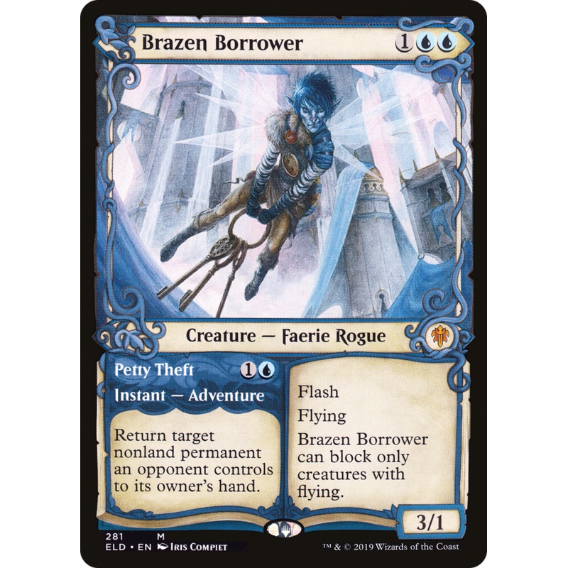Brazen Borrower // Petty Theft (ELD-281) - Throne of Eldraine: (Showcase)