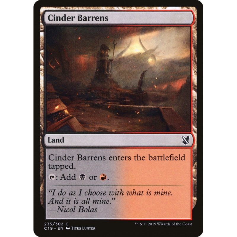 Cinder Barrens (C19-235) - Commander 2019