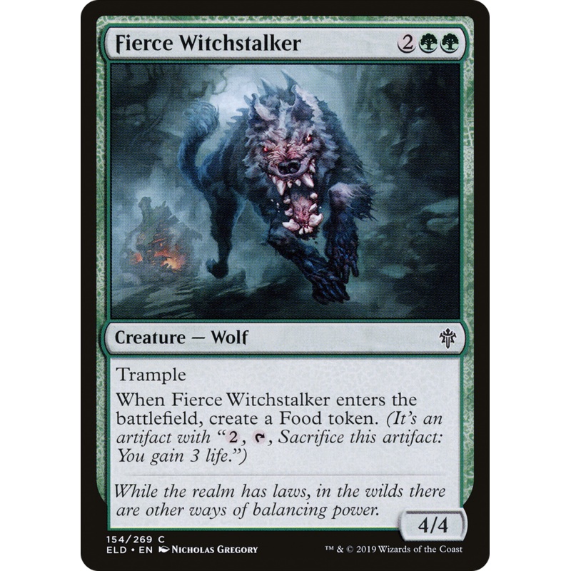 Fierce Witchstalker (ELD-154) - Throne of Eldraine