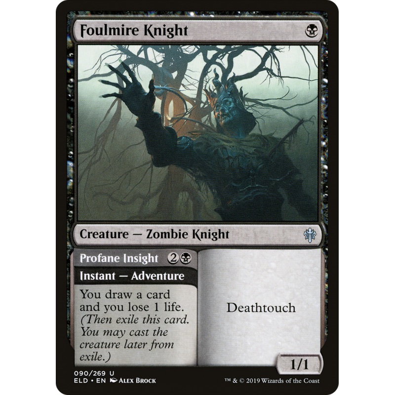 Foulmire Knight // Profane Insight (ELD-090) - Throne of Eldraine Foil