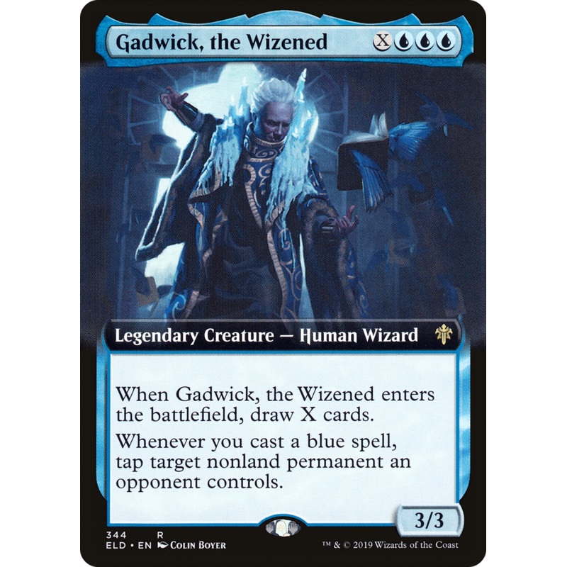 Gadwick, the Wizened (ELD-344) - Throne of Eldraine: (Extended Art) Foil