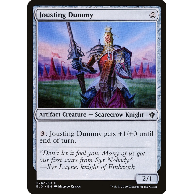 Jousting Dummy (ELD-224) - Throne of Eldraine Foil