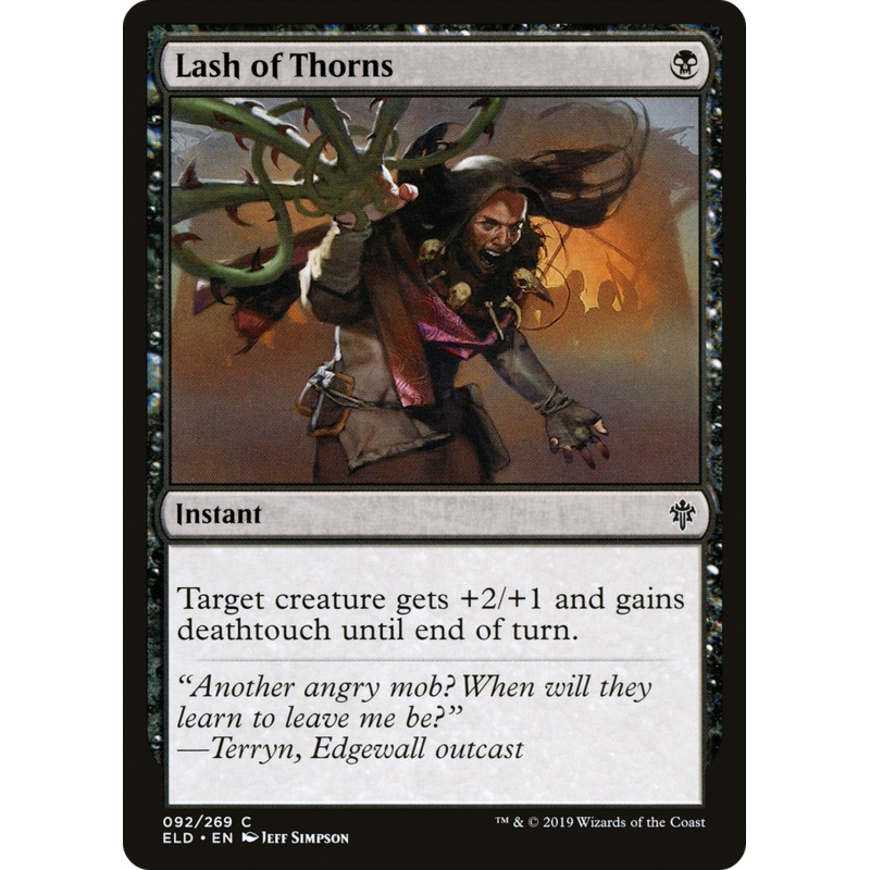 Lash of Thorns (ELD-092) - Throne of Eldraine Foil