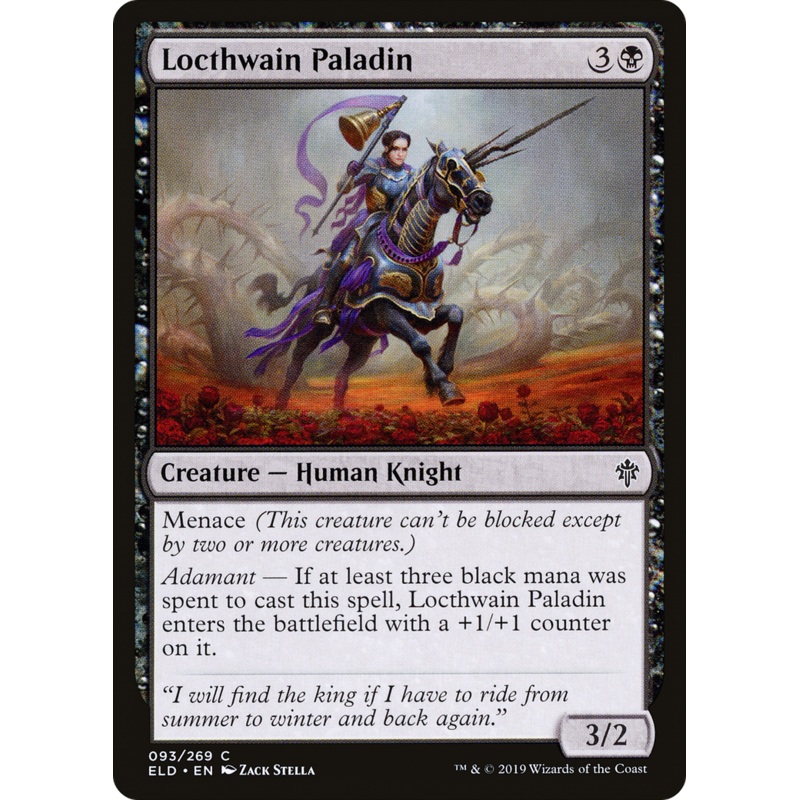 Locthwain Paladin (ELD-093) - Throne of Eldraine
