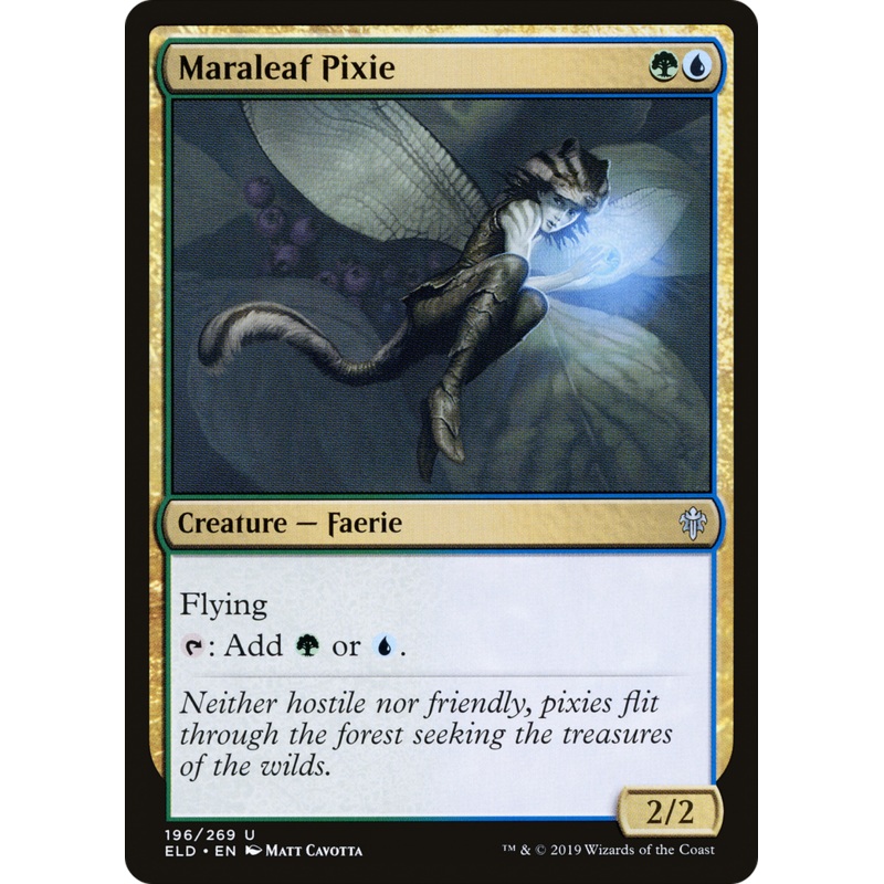 Maraleaf Pixie (ELD-196) - Throne of Eldraine Foil