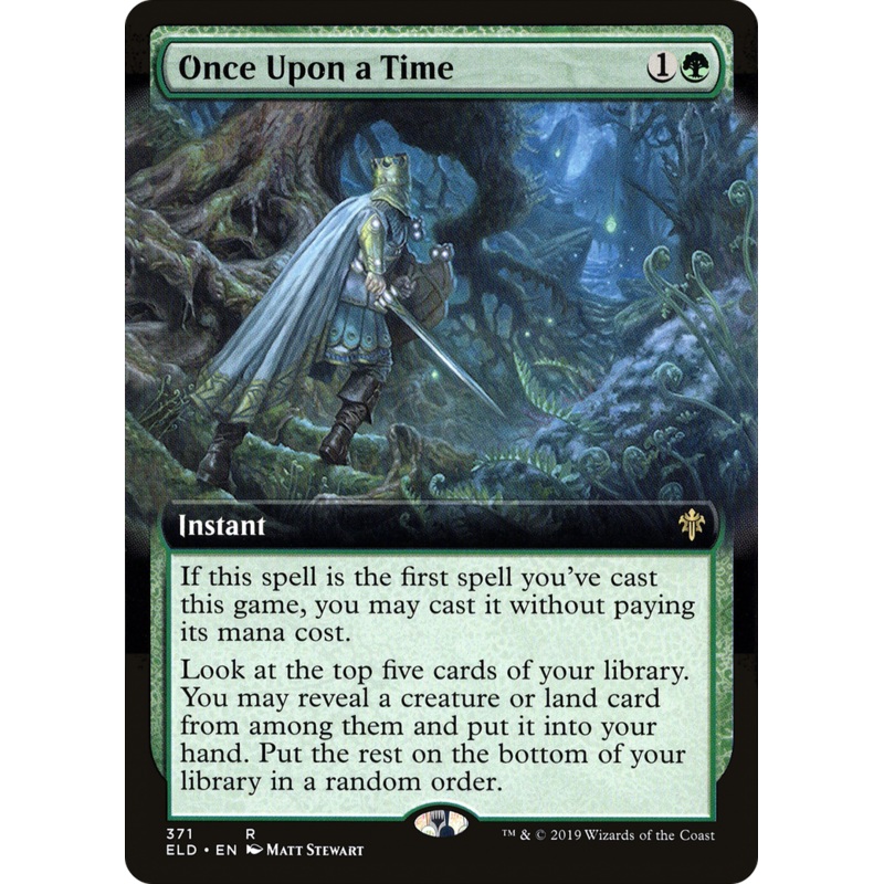 Once Upon a Time (ELD-371) - Throne of Eldraine: (Extended Art)