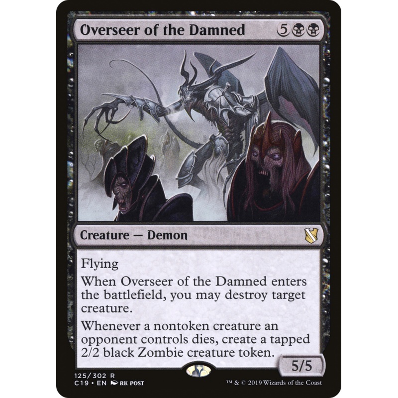 Overseer of the Damned (C19-125) - Commander 2019