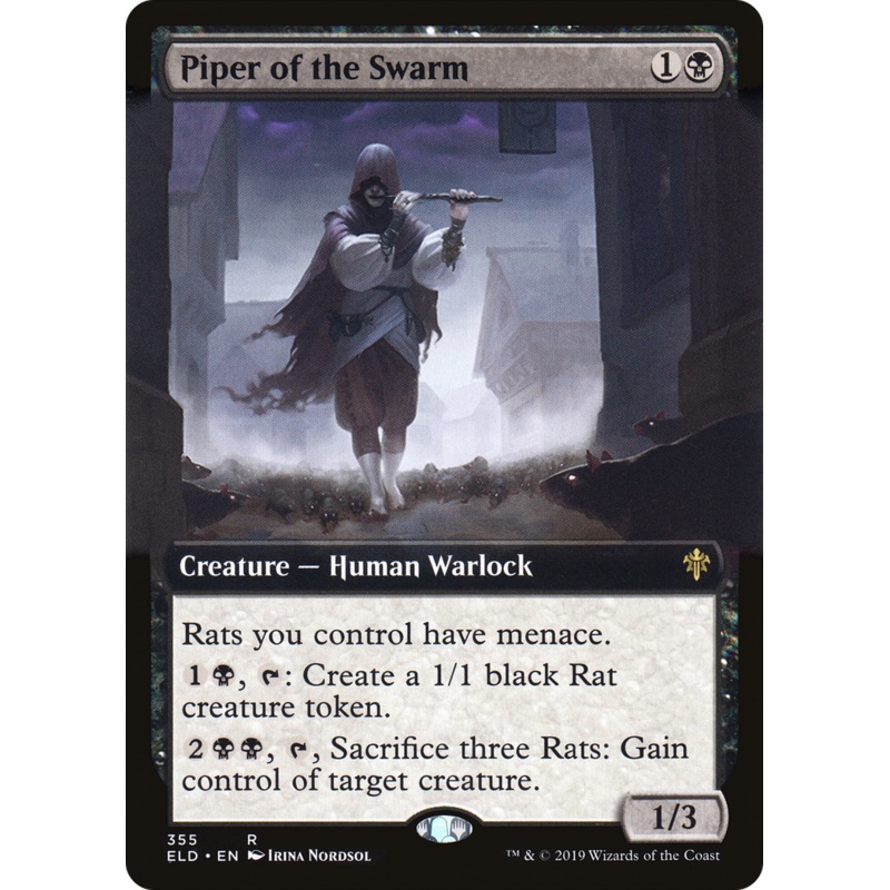 Piper of the Swarm (ELD-355) - Throne of Eldraine: (Extended Art)