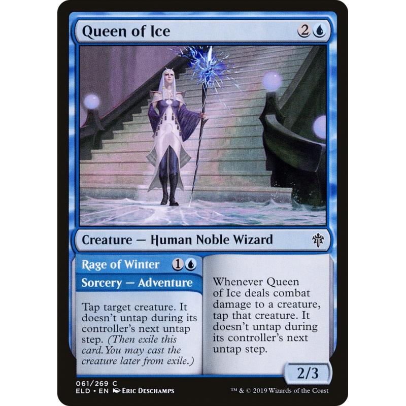 Queen of Ice // Rage of Winter (ELD-061) - Throne of Eldraine Foil