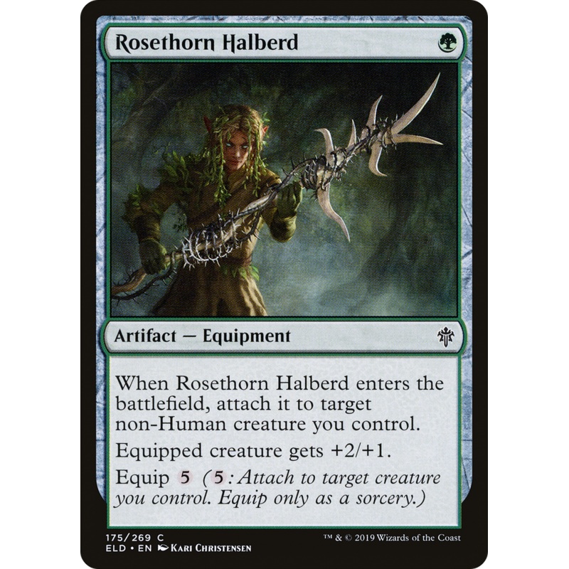 Rosethorn Halberd (ELD-175) - Throne of Eldraine Foil