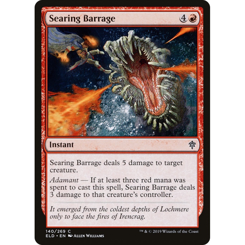 Searing Barrage (ELD-140) - Throne of Eldraine Foil