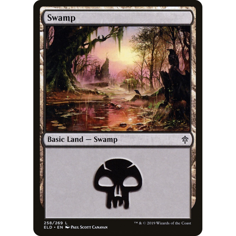 Swamp (ELD-258) - Throne of Eldraine Foil
