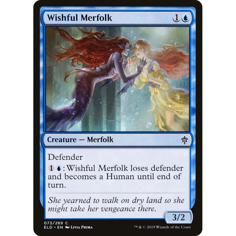 Wishful Merfolk (ELD-073) - Throne of Eldraine