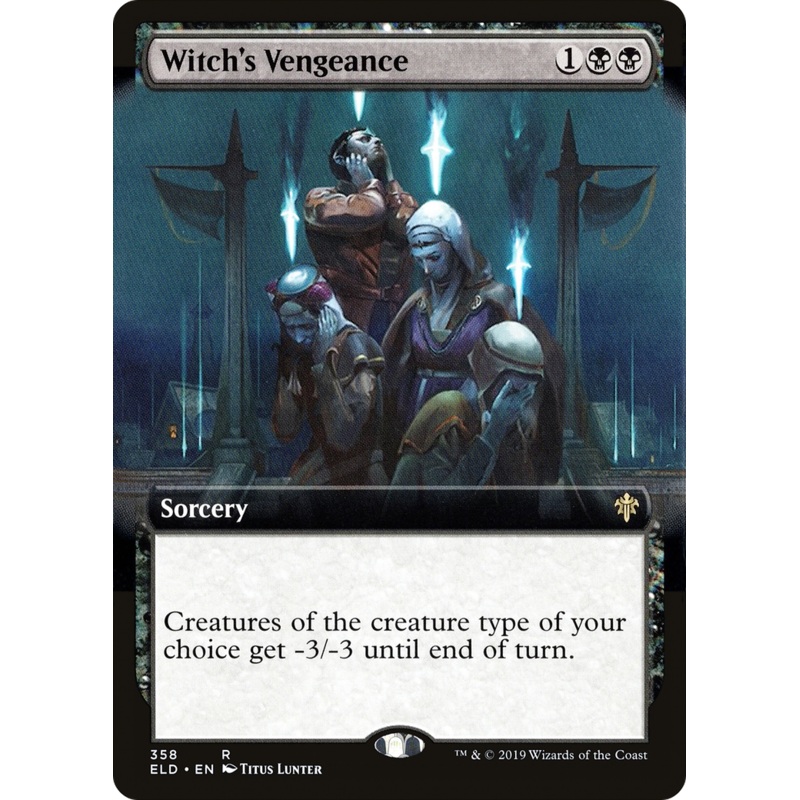 Witch's Vengeance (ELD-358) - Throne of Eldraine: (Extended Art) Foil