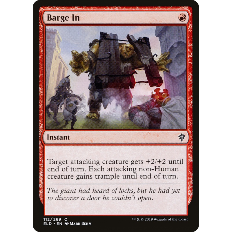 Barge In (ELD-112) - Throne of Eldraine