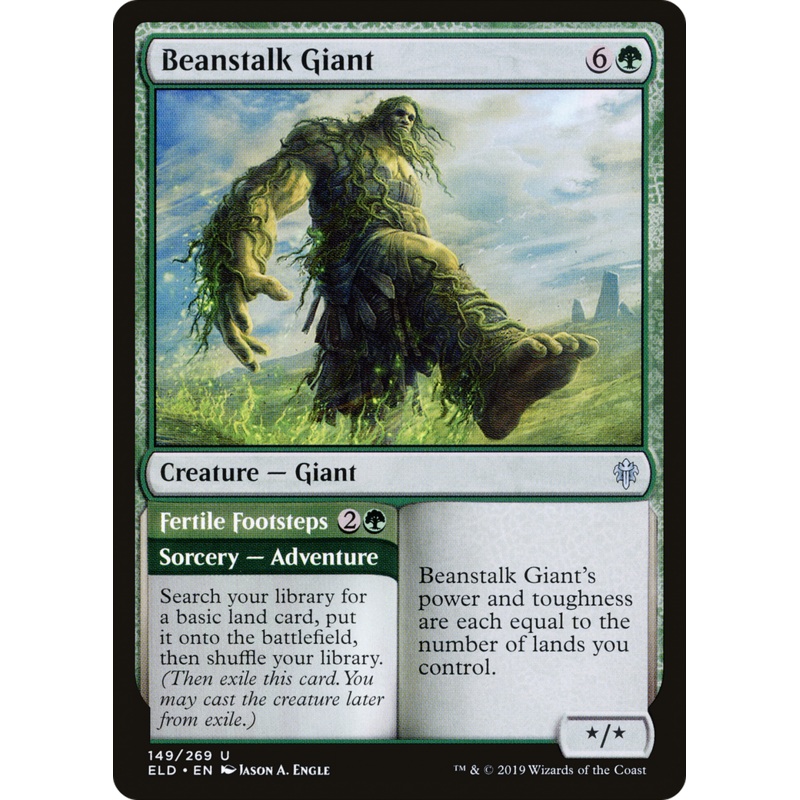 Beanstalk Giant // Fertile Footsteps (ELD-149) - Throne of Eldraine Foil