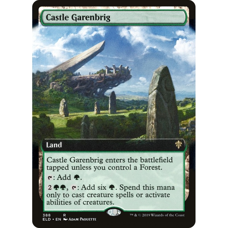 Castle Garenbrig (ELD-388) - Throne of Eldraine: (Extended Art) Foil