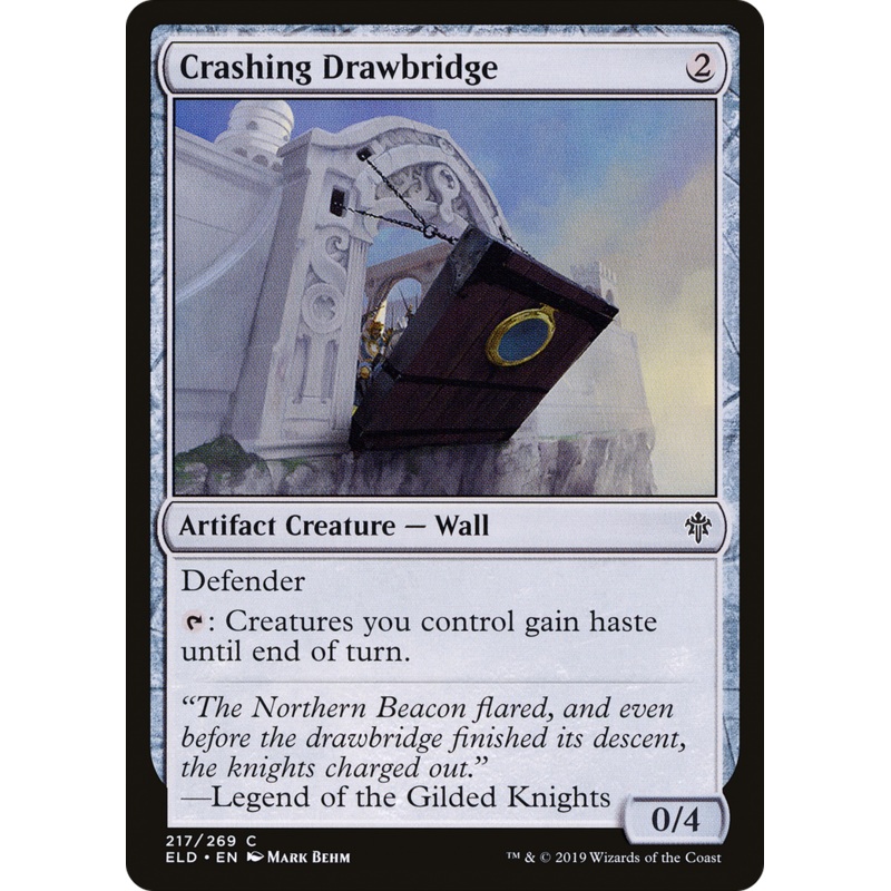 Crashing Drawbridge (ELD-217) - Throne of Eldraine Foil