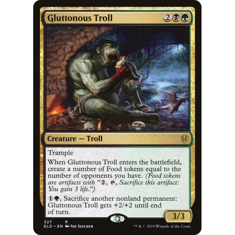 Gluttonous Troll (ELD-327) - Throne of Eldraine