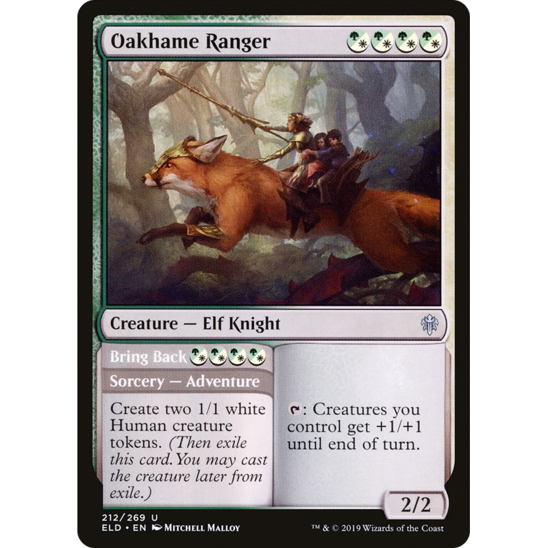 Oakhame Ranger // Bring Back (ELD-212) - Throne of Eldraine Foil