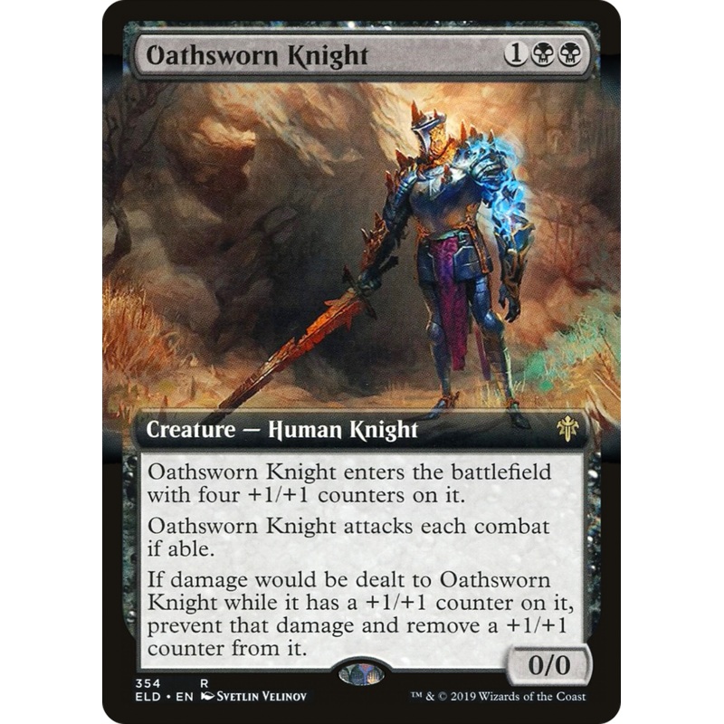 Oathsworn Knight (ELD-354) - Throne of Eldraine: (Extended Art)