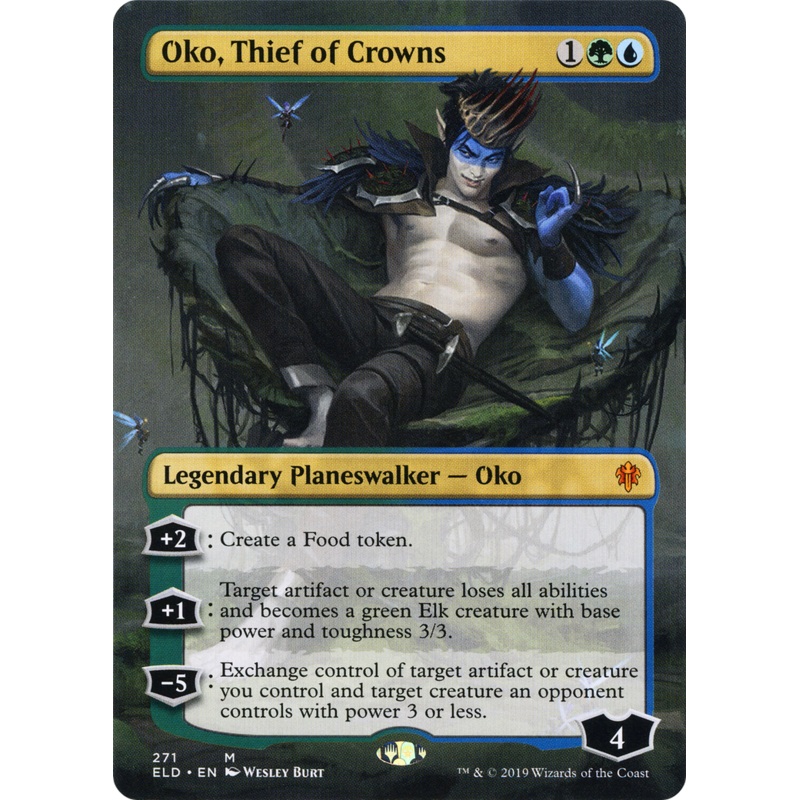 Oko, Thief of Crowns (ELD-271) - Throne of Eldraine (Borderless) Foil