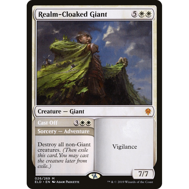 Realm-Cloaked Giant // Cast Off (ELD-026) - Throne of Eldraine Foil