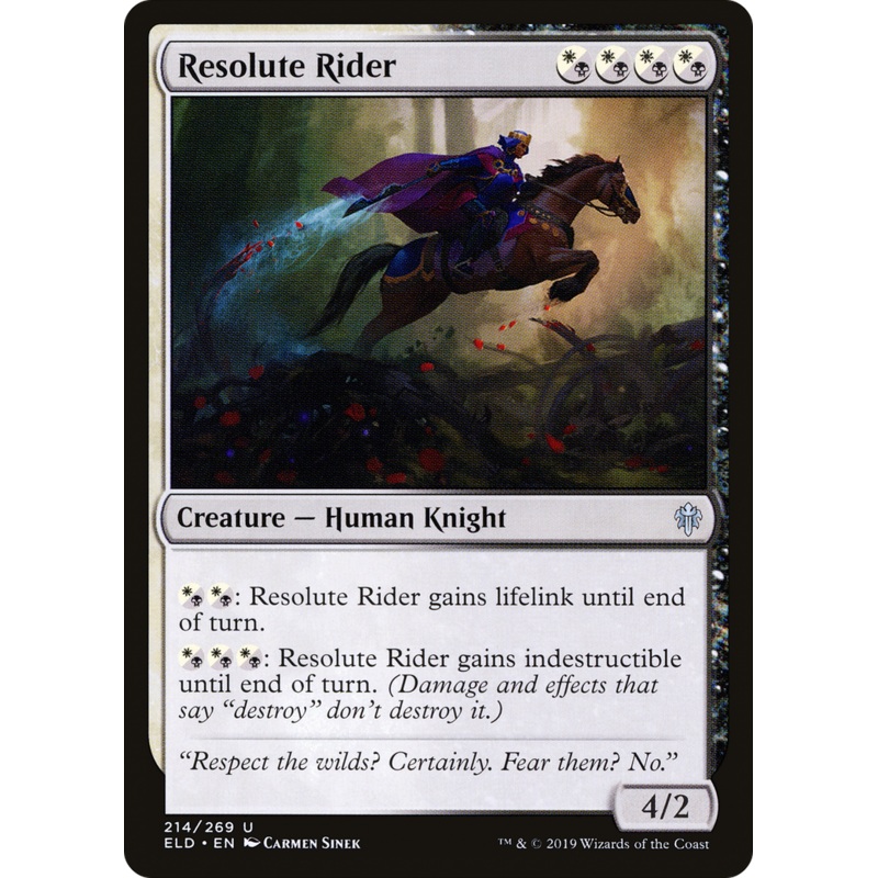 Resolute Rider (ELD-214) - Throne of Eldraine