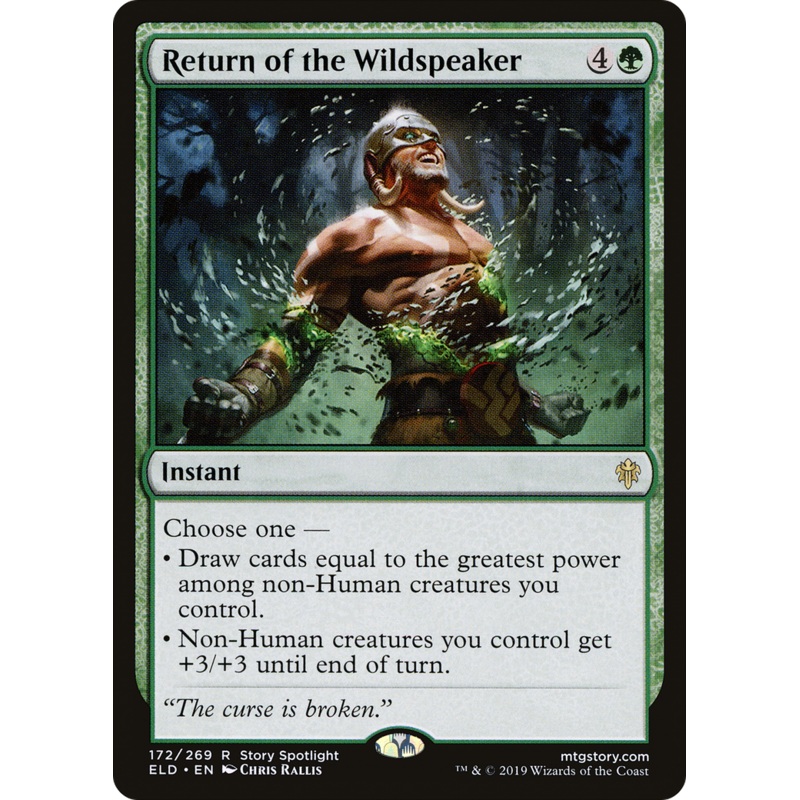 Return of the Wildspeaker (ELD-172) - Throne of Eldraine