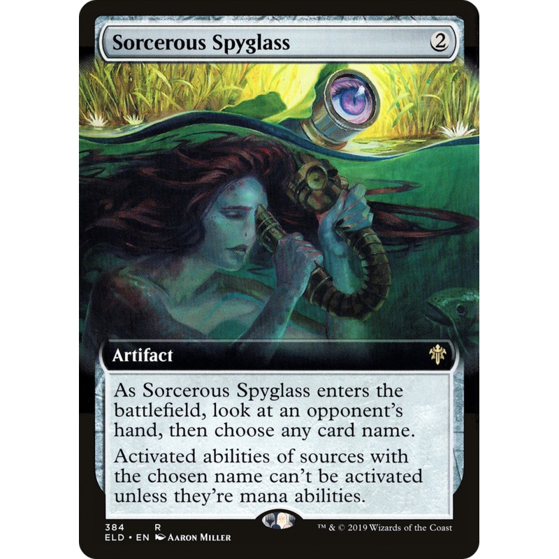 Sorcerous Spyglass (ELD-384) - Throne of Eldraine: (Extended Art)