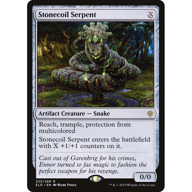 Stonecoil Serpent (ELD-235) - Throne of Eldraine Foil